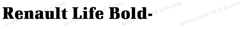 Renault Life Bold字体转换